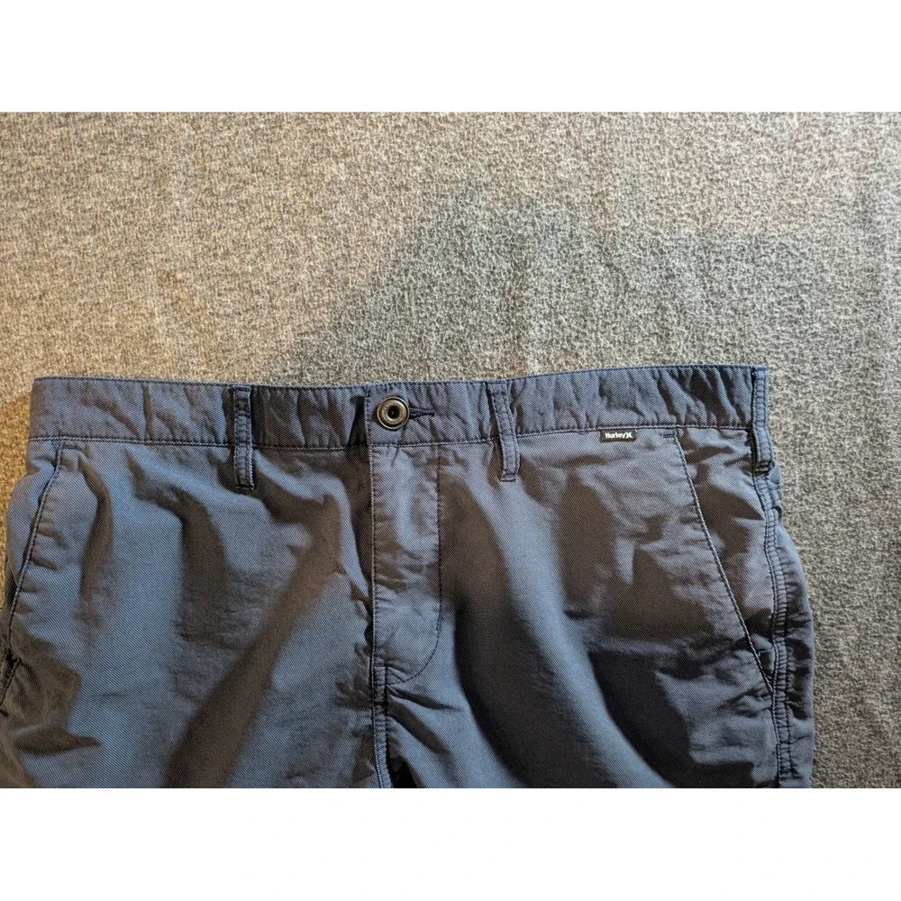 Hurley Shorts Men's Dri-FIT Golf Chino  Belt Loops Pockets Obsidian Blue Size 33